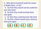 GENESIS CHAPTER 11 QUIZ GAME