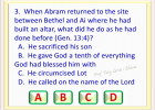 GENESIS CHAPTER 13 QUIZ GAME