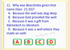 GENESIS CHAPTER 21 BIBLE QUIZ GAME