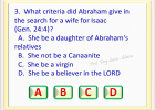 GENESIS CHAPTER 24 BIBLE QUIZ GAME